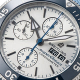 Breitling Superocean Heritage Chronograph 44 Ocean Conservancy Silver Dial Two Tone NATO Strap Watch for Men - A133131A1G1W1 Authentic Buy Shop Now