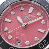 Tag Heuer Aquaracer Professional 300 Automatic Diamonds Pink Dial Silver Steel Strap Watch for Women - WBP231J.BA0618 Authentic Buy Shop Now