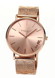 Coach Perry Rose Gold Dial Rose Gold Mesh Bracelet Watch for Women - 14503343 Authentic Buy Shop Now