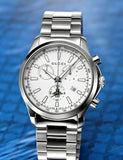 Gucci G Timeless Chronograph White Dial Silver Steel Strap Watch For Men - YA126472 Authentic Buy Shop Now