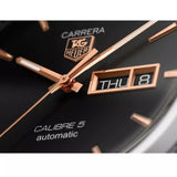 Tag Heuer Carrera Calibre 5 Automatic Black Dial Silver Steel Strap Watch for Men - WAR201C.BA0723 Authentic Buy Shop Now