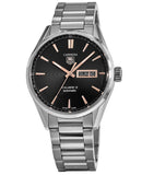 Tag Heuer Carrera Calibre 5 Automatic Black Dial Silver Steel Strap Watch for Men - WAR201C.BA0723 Authentic Buy Shop Now