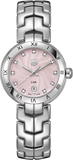 Tag Heuer Link Diamonds Pink Dial Silver Steel Strap Watch for Women - WAT1415.BA0954 Authentic Buy Shop Now