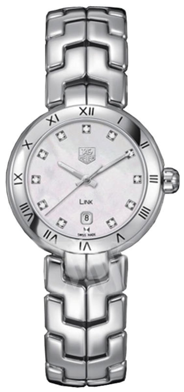 Tag Heuer Link Diamonds Mother of Pearl Dial Silver Steel Strap Watch for Women - WAT1417.BA0954 Authentic Buy Shop Now