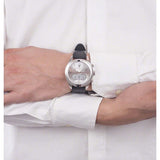 Maserati Traguardo Chronograph Silver Dial Black Rubber Strap Watch for Men - R8871612012 Authentic Buy Shop Now