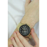 Maserati Traguardo Chronograph Black Dial Gold Steel Strap Watch For Men - R8873612041 Authentic Buy Shop Now