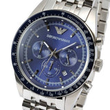 Emporio Armani Sportivo Chronograph Blue Stainless Steel Watch For Men - AR6072 Authentic Buy Shop Now