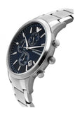 Emporio Armani Renato Chronograph Blue Dial Silver Steel Strap Watch For Men - AR11164 Authentic Buy Shop Now