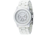 Michael Kors Oversize White Dial White Steel Strap Watch for Men - MK8108 Authentic Buy Shop Now