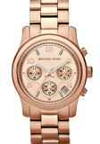 Michael Kors Runway Rose Gold Dial Rose Gold Steel Strap Watch for Women - MK5128 Authentic Buy Shop Now