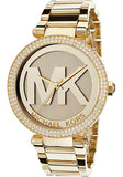 Michael Kors Parker Diamonds Gold Dial Gold Steel Strap Watch for Women - MK5784 Authentic Buy Shop Now
