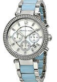 Michael Kors Parker White Dial Two Tone Steel Strap Watch for Women - MK6138 Authentic Buy Shop Now