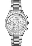 Michael Kors Brinkley Diamonds Silver Dial Silver Steel Strap Watch for Women - MK6186 Authentic Buy Shop Now