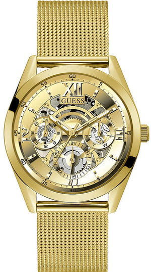 Guess Tailor Multifunction Gold Dial Gold Mesh Bracelet Watch for Men - GW0368G2 Authentic Buy Shop Now