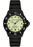 Emporio Armani Sea Explorer Automatic Yellow Dial Black Silicone Strap Watch For Men - AR60085 Authentic Buy Shop Now