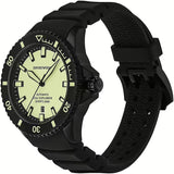Emporio Armani Sea Explorer Automatic Yellow Dial Black Silicone Strap Watch For Men - AR60085 Authentic Buy Shop Now