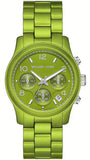 Michael Kors Runway Limited Edition Green Dial Green Steel Strap Watch for Women - MK7480LE Authentic Buy Shop Now