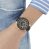 Swarovski Octea Lux Black Dial Black Leather Strap Watch for Women - 5414410 Authentic Buy Shop Now