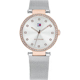 Tommy Hilfiger Lynn Quartz Silver Dial Silver Mesh Bracelet Watch For Women - 1781863 Authentic Buy Shop Now