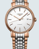 Longines Presence 38.5mm Automatic White Dial Two Tone Steel Strap Watch for Men - L4.921.1.12.7 Authentic Buy Shop Now