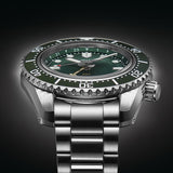 Seiko Prospex GMT Divers Automatic Marine Green Dial Silver Steel Strap Watch For Men - SPB381J1 Authentic Buy Shop Now