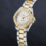 Tag Heuer Aquaracer Quartz Diamonds Mother of Pearl Dial Two Tone Steel Strap Watch for Women - WBD1423.BB0321 Authentic Buy Shop Now