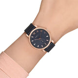 Marc Jacobs Baker Navy Blue Dial Navy Blue Leather Strap Watch for Women - MBM1329 Authentic Buy Shop Now