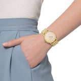 Marc Jacobs Baker White Dial Gold Steel Strap Watch for Women - MBM3247 Authentic Buy Shop Now