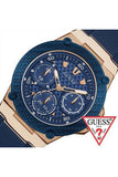 Guess Zena Blue Dial Blue Silicone Strap Watch For Women - W1049L2 Authentic Buy Shop Now