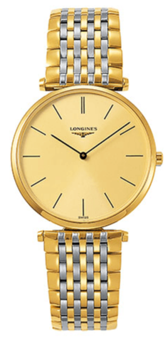 Longines La Grande Classique De Longines Gold Dial Two Tone Mesh Bracelet Watch for Women - L4.755.2.32.7 Authentic Buy Shop Now