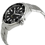 Tag Heuer Aquaracer Quartz Black Dial Silver Steel Strap Watch for Men - WAY101A.BA0746 Authentic Buy Shop Now