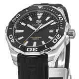 Tag Heuer Aquaracer Quartz Black Dial Black Rubber Strap Watch for Men - WAY101A.FT6141 Authentic Buy Shop Now