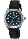 Tag Heuer Aquaracer Quartz Blue Dial Black Rubber Strap Watch for Men - WAY1112.FT8021 Authentic Buy Shop Now