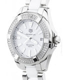 Tag Heuer Aquaracer Diamonds White Dial Two Tone Steel Strap Watch for Women - WAY131F.BA0914 Authentic Buy Shop Now