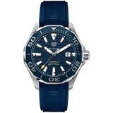 Tag Heuer Aquaracer Calibre 5 Automatic Blue Dial Blue Rubber Strap Watch for Men - WAY201B.FT6150 Authentic Buy Shop Now