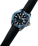 Tag Heuer Aquaracer Calibre 5 Automatic Black Dial Black Nylon Strap Watch for Men - WAY201C.FC6395 Authentic Buy Shop Now