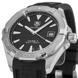 Tag Heuer Aquaracer Automatic Caliber 5 Black Dial Black Rubber Strap Watch for Men - WAY2110.FT8021 Authentic Buy Shop Now