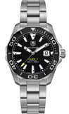 Tag Heuer Aquaracer Automatic Black Dial Silver Steel Strap Watch for Men - WAY211A.BA0928 Authentic Buy Shop Now