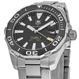 Tag Heuer Aquaracer Automatic Black Dial Silver Steel Strap Watch for Men - WAY211A.BA0928 Authentic Buy Shop Now