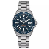 Tag Heuer Aquaracer Calibre 5 Blue Dial Silver Steel Strap Watch for Men - WAY211C.BA0928 Authentic Buy Shop Now