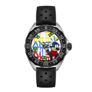 Tag Heuer Formula 1 Alec Monopoly Special Edition Black Rubber Strap Watch for Men - WAZ1119.FT8023 Authentic Buy Shop Now