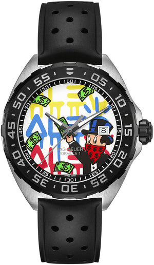 Tag Heuer Formula 1 Alec Monopoly Special Edition Black Rubber Strap Watch for Men - WAZ1119.FT8023 Authentic Buy Shop Now