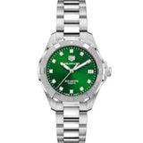 Tag Heuer Aquaracer Diamonds Emerald Green Dial Watch for Women - WBD1316.BA0740 Authentic Buy Shop Now