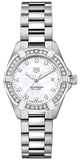 Tag Heuer Aquaracer Diamonds Mother of Pearl White Dial Silver Steel Strap Watch for Women - WBD1415.BA0741 Authentic Buy Shop Now