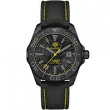 Tag Heuer Aquaracer Calibre 5 Black NATO Strap Carbon Dial Watch for Men - WBD218B.FC6446 Authentic Buy Shop Now