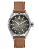 Tag Heuer Autavia Isograph Grey Dial Calfskin Brown Leather Strap Watch for Men - WBE5111.FC8267 Authentic Buy Shop Now