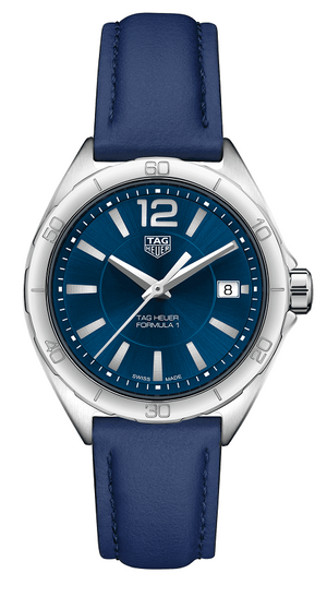 Tag Heuer Formula 1 Quartz Blue Dial Blue Leather Strap Watch for Women - WBJ1412.FC8233 Authentic Buy Shop Now