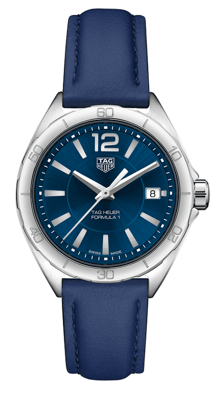 Tag Heuer Formula 1 Quartz Blue Dial Blue Leather Strap Watch for Women - WBJ1412.FC8233 Authentic Buy Shop Now