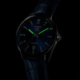 Tag Heuer Carrera Date Blue Dial Blue Leather Strap Watch for Men - WBN2112.FC6504 Authentic Buy Shop Now