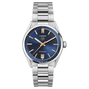 Tag Heuer Carrera Date Blue Dial Silver Steel Strap Watch for Women - WBN2311.BA0001 Authentic Buy Shop Now